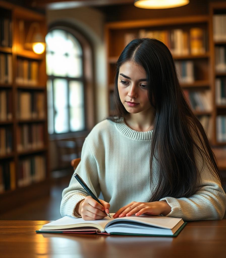 Student studying mathematics