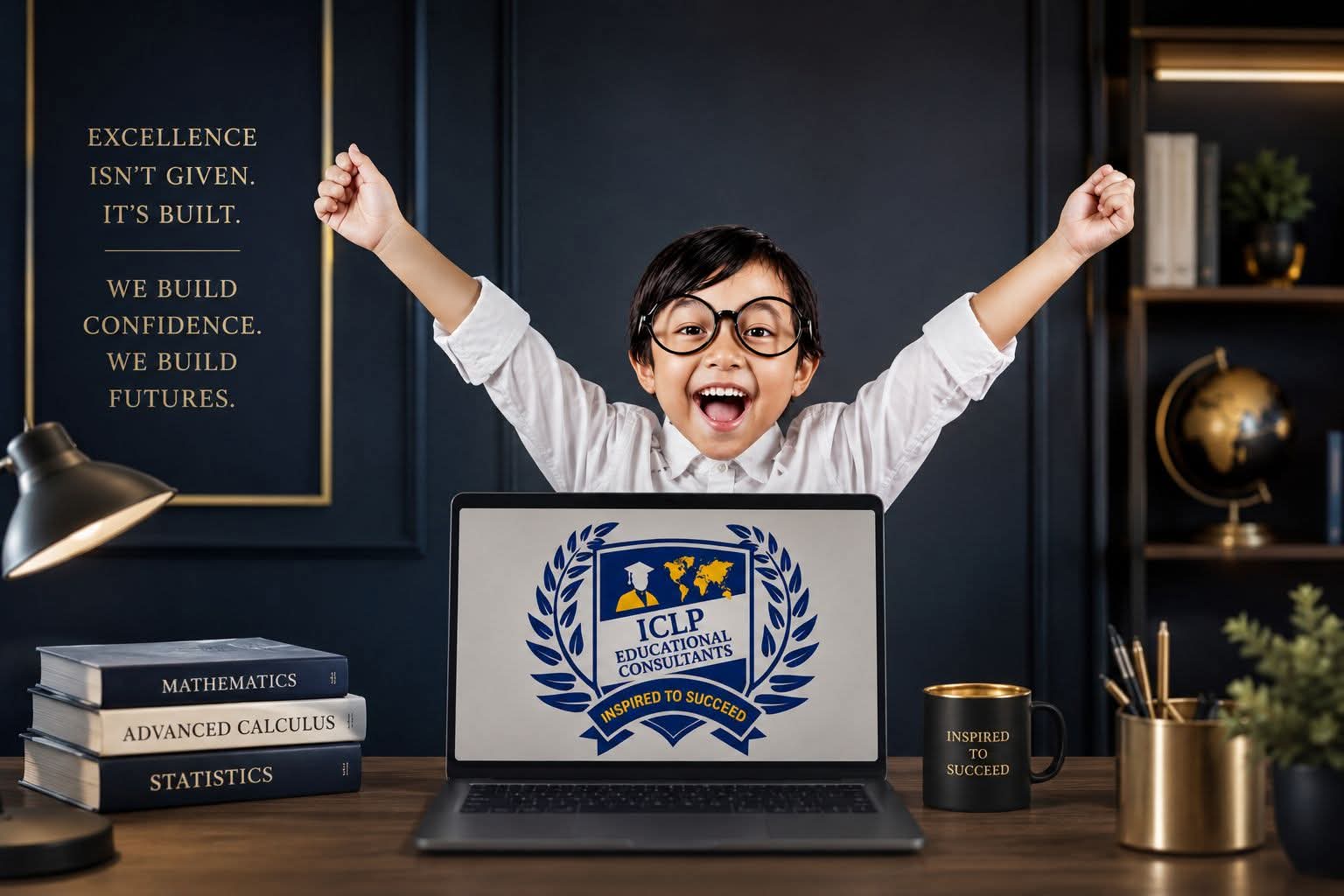 Happy student